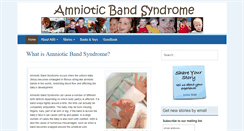 Desktop Screenshot of amnioticbandsyndrome.com