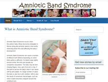 Tablet Screenshot of amnioticbandsyndrome.com